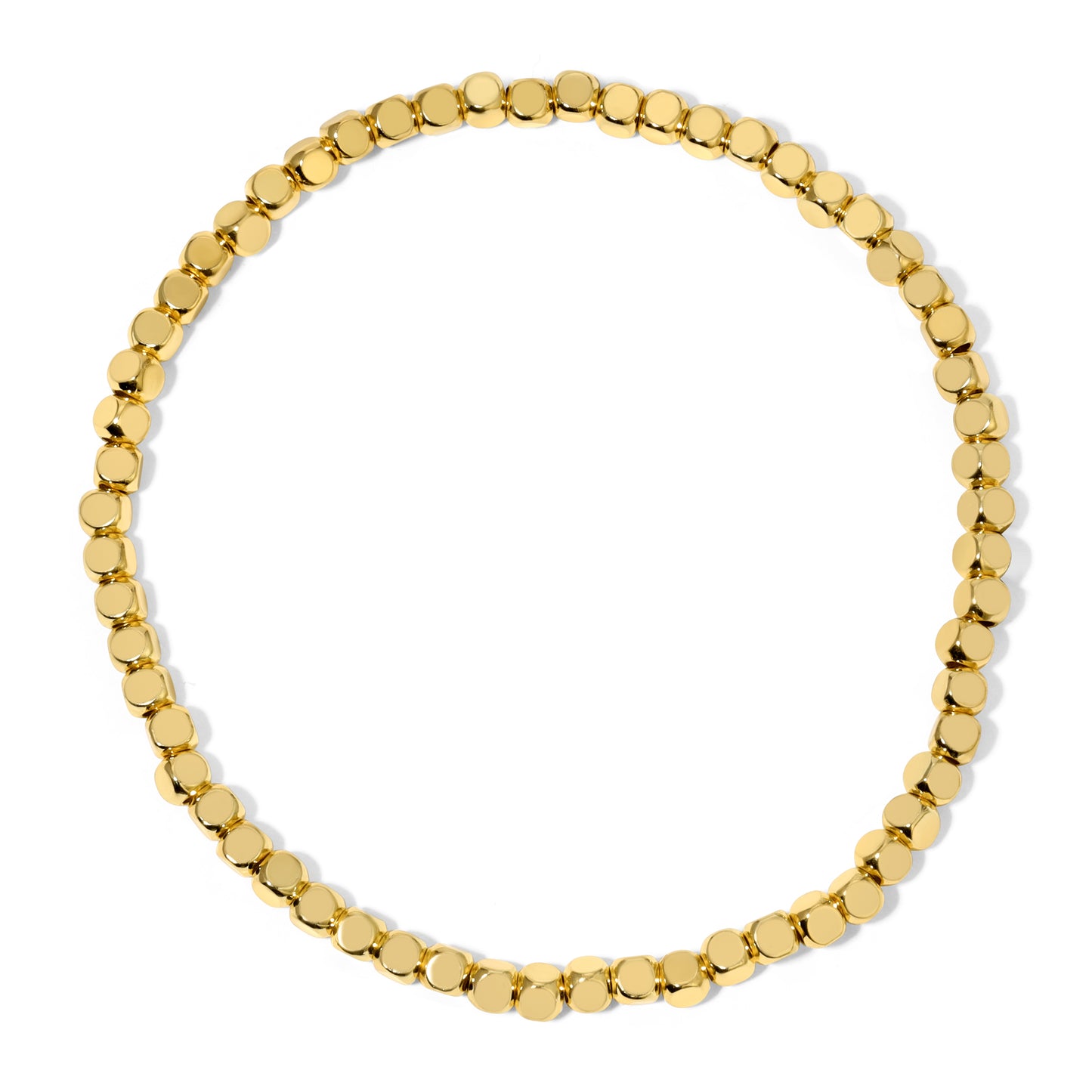 Fashion Fortunes 3mm Gold Cube Bracelet