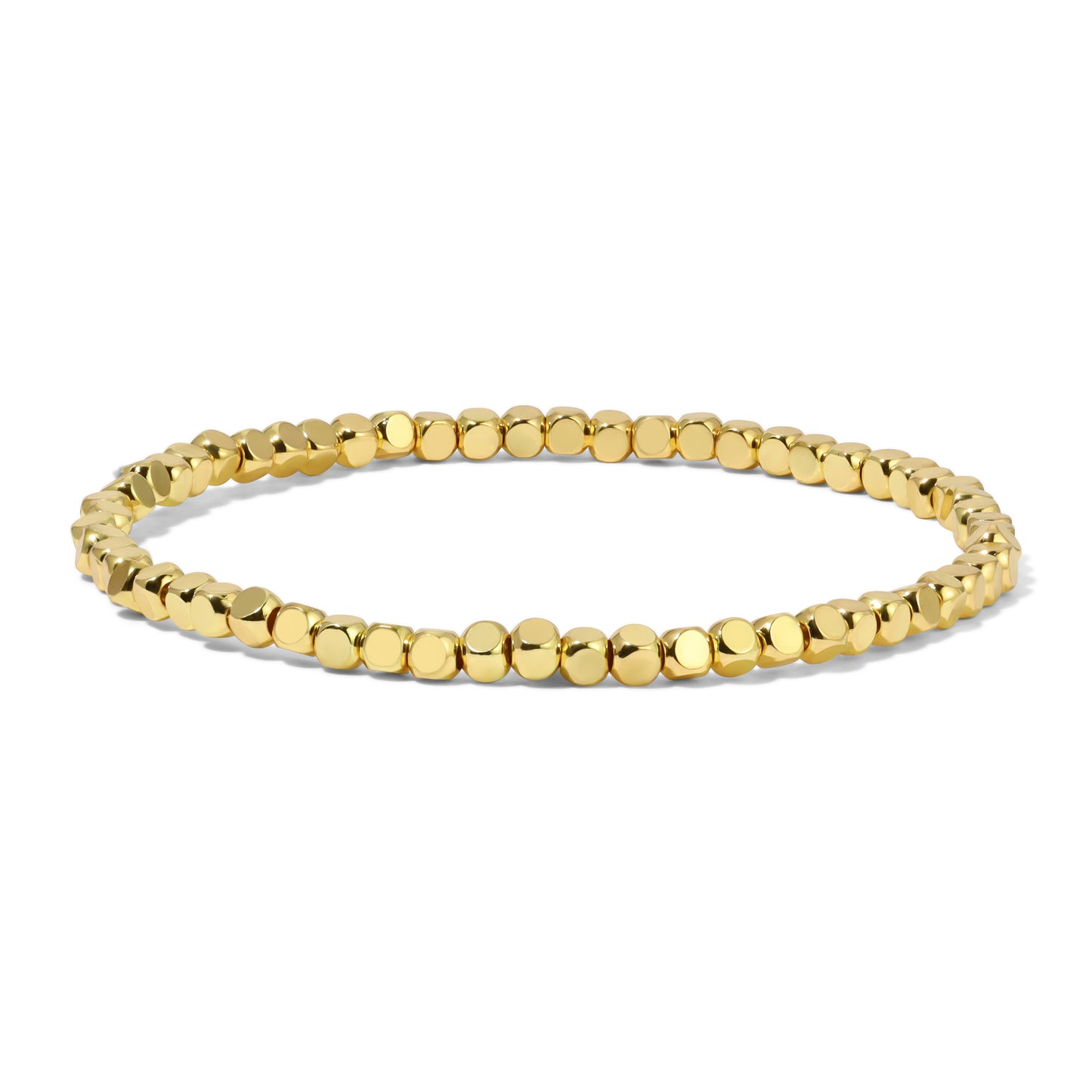 Fashion Fortunes 3mm Gold Cube Bracelet