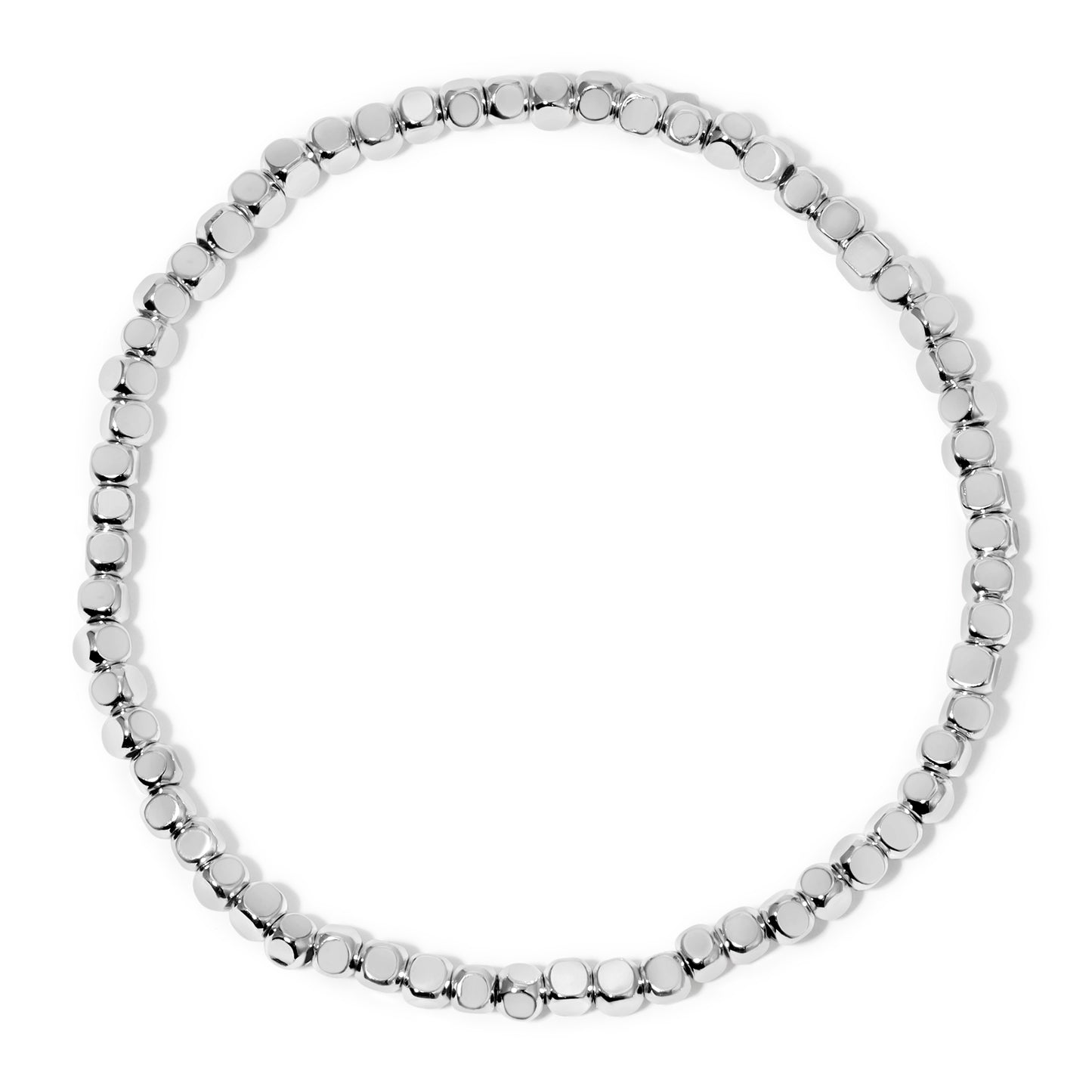 Fashion Fortunes 3mm Silver Cube Bracelet
