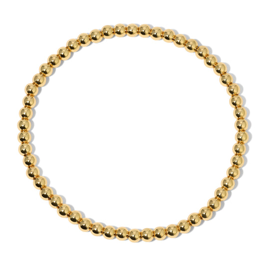 gold bead necklace
