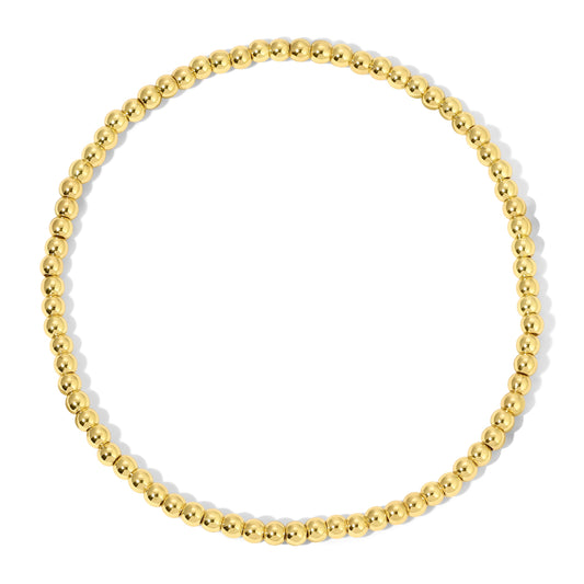 gold bead necklace