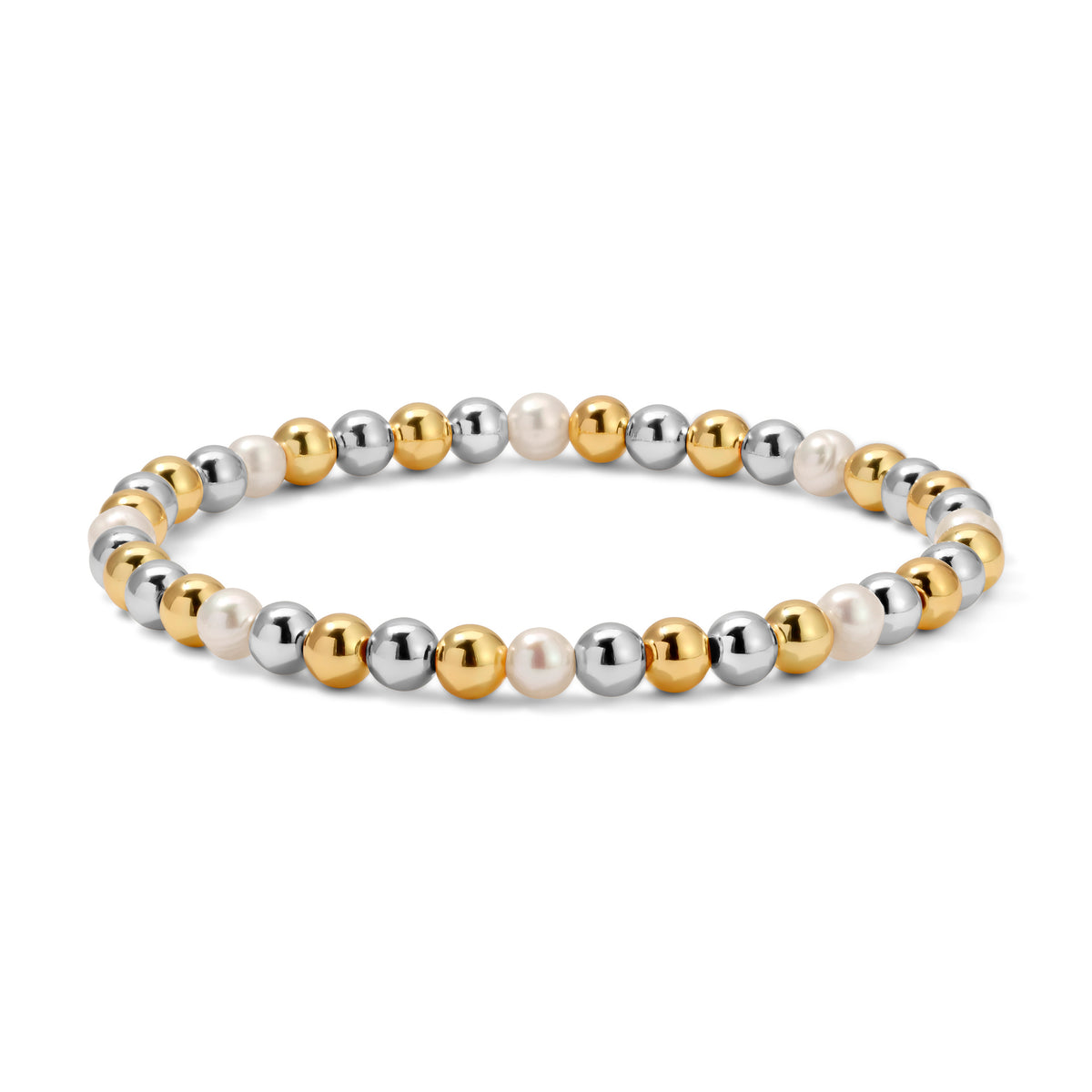 Fashion Fortunes Gold, Silver & Pearl Bracelets
