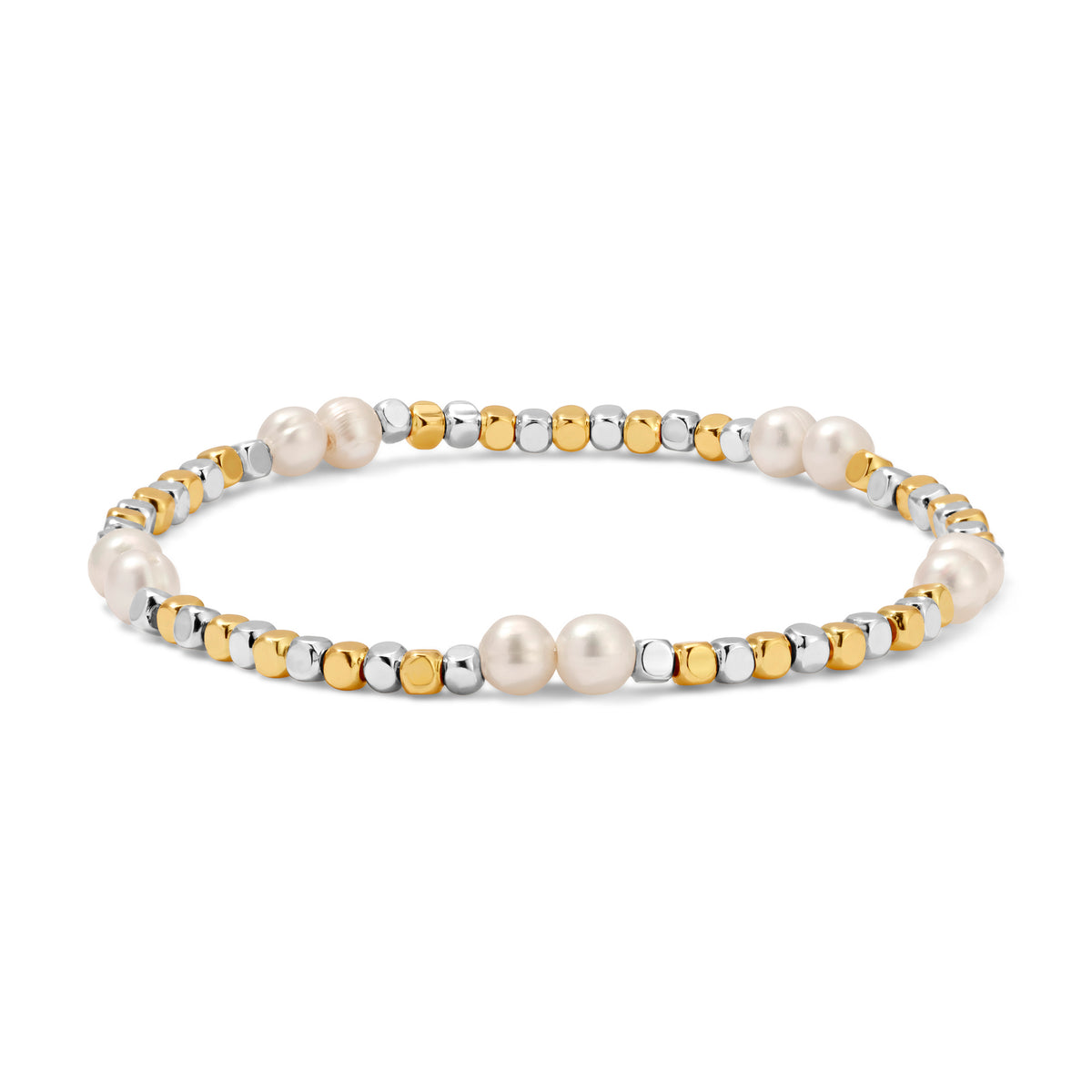 Fashion Fortunes Gold, Silver & Pearl Bracelets