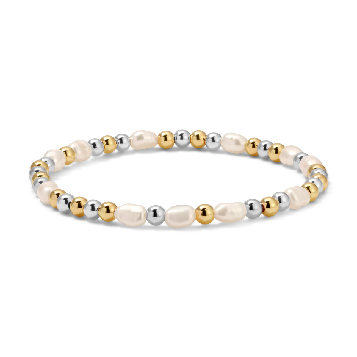 Fashion Fortunes Gold, Silver & Pearl Bracelets