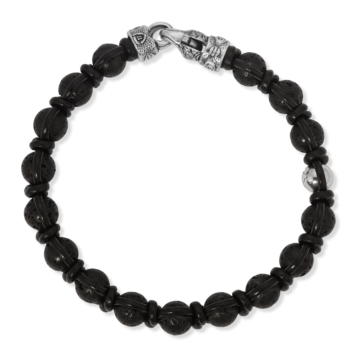 Lava Stone w/Black Leather