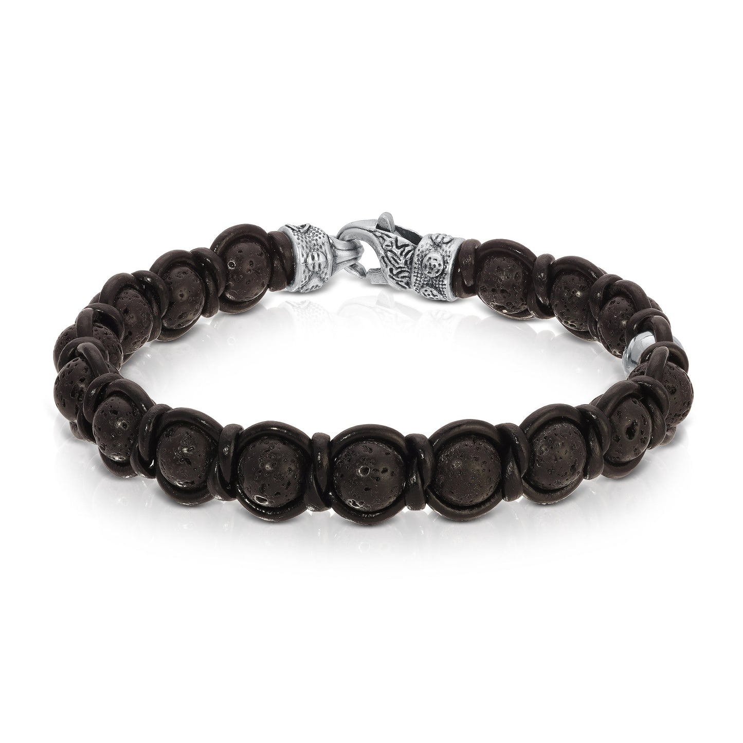 Lava Stone W/Black Leather