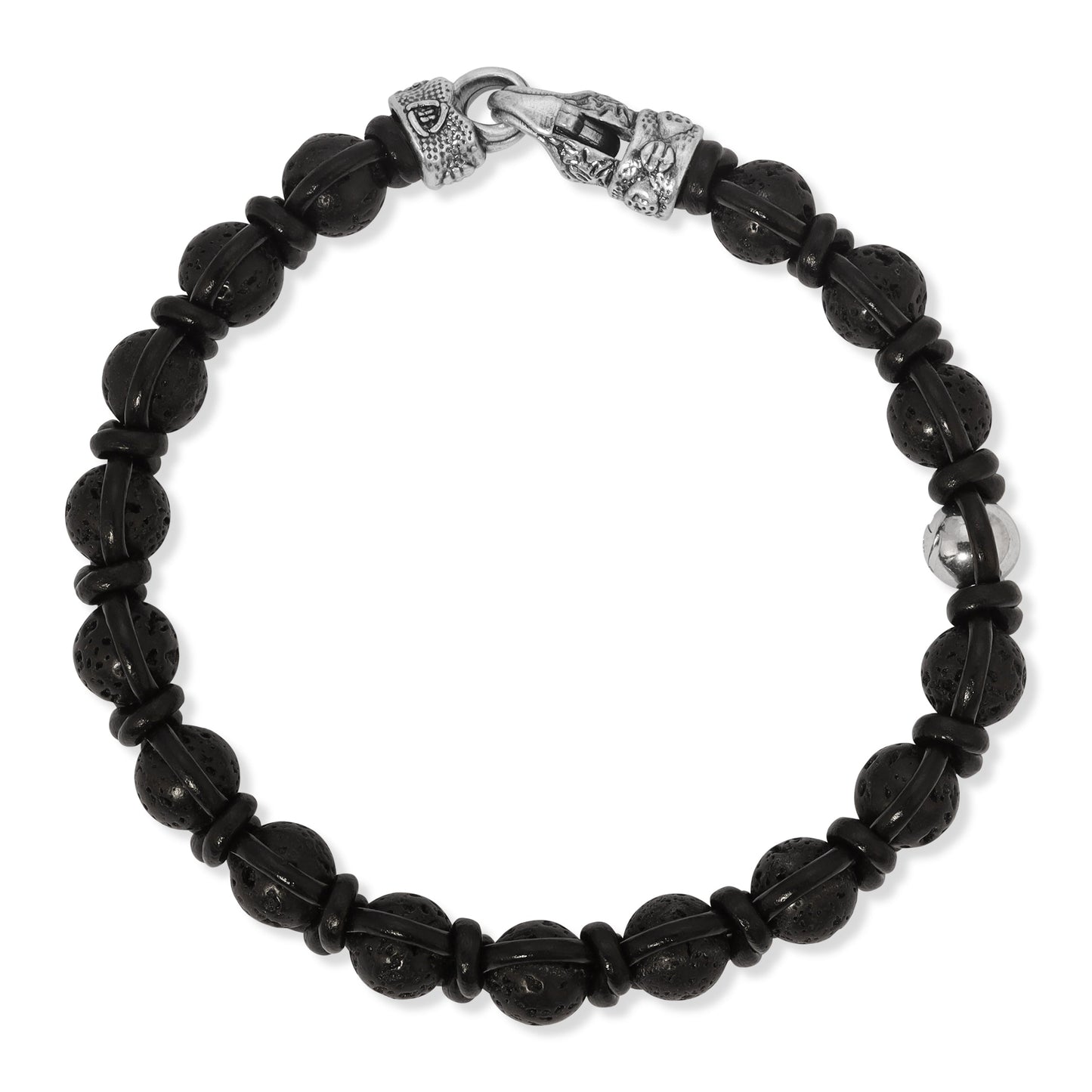 Lava Stone W/Black Leather