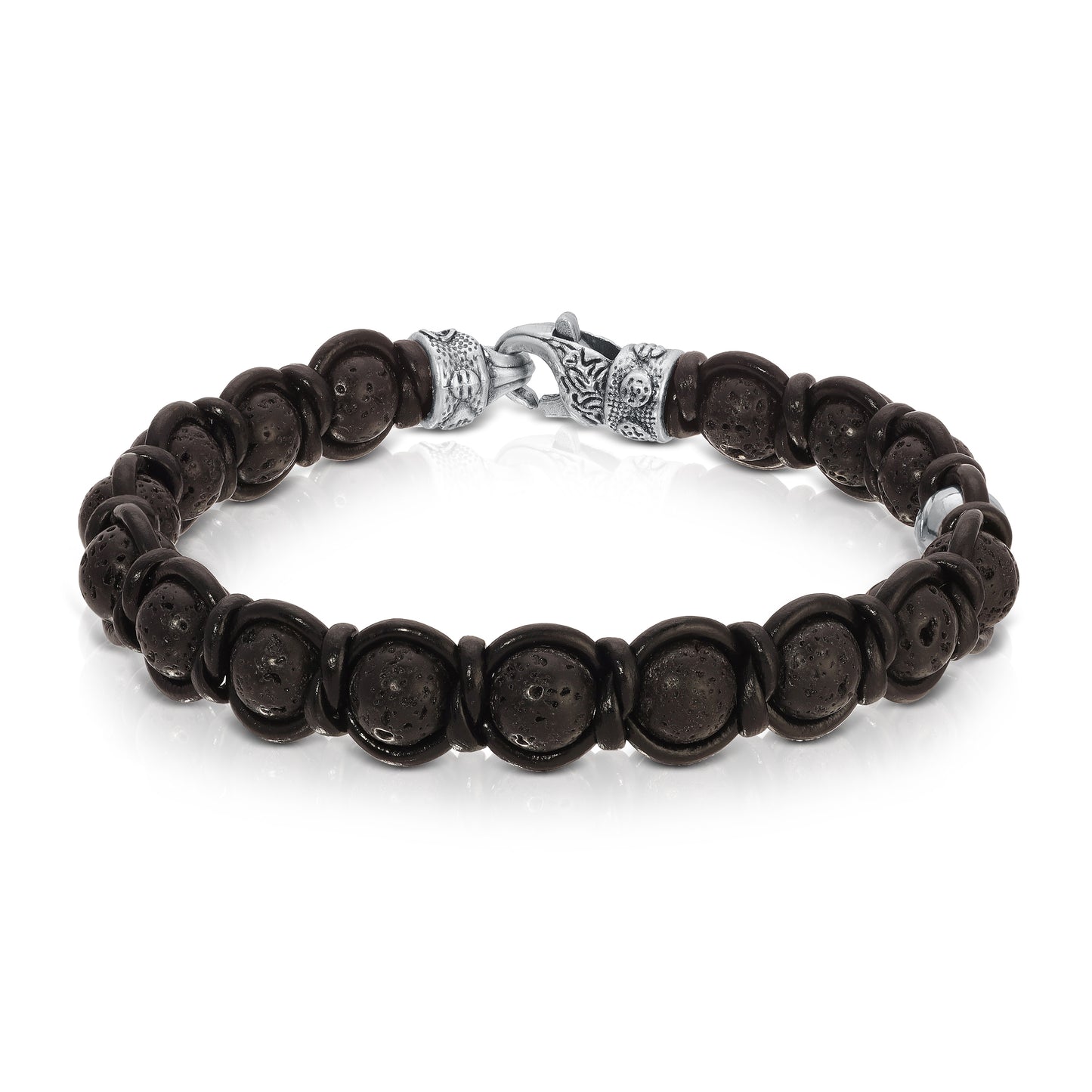 Lava Stone w/Black Leather