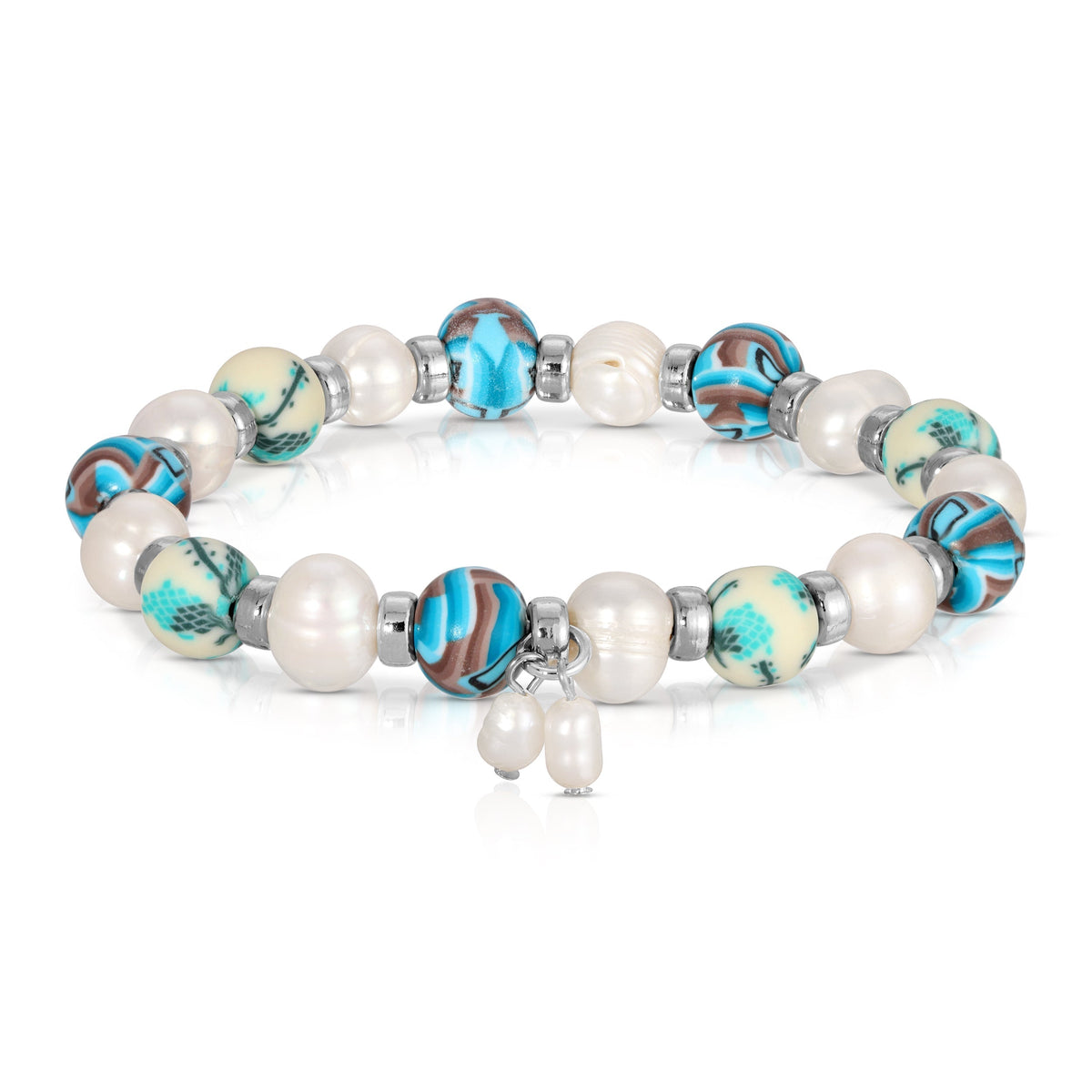 bracelet with multicolored beads