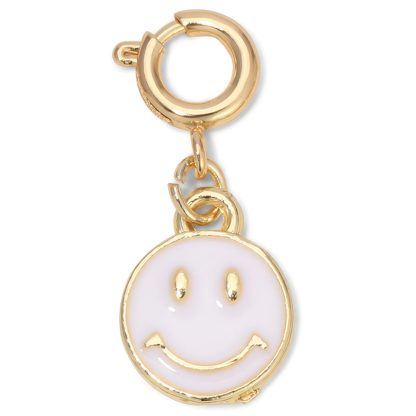 White Happy Face Charm