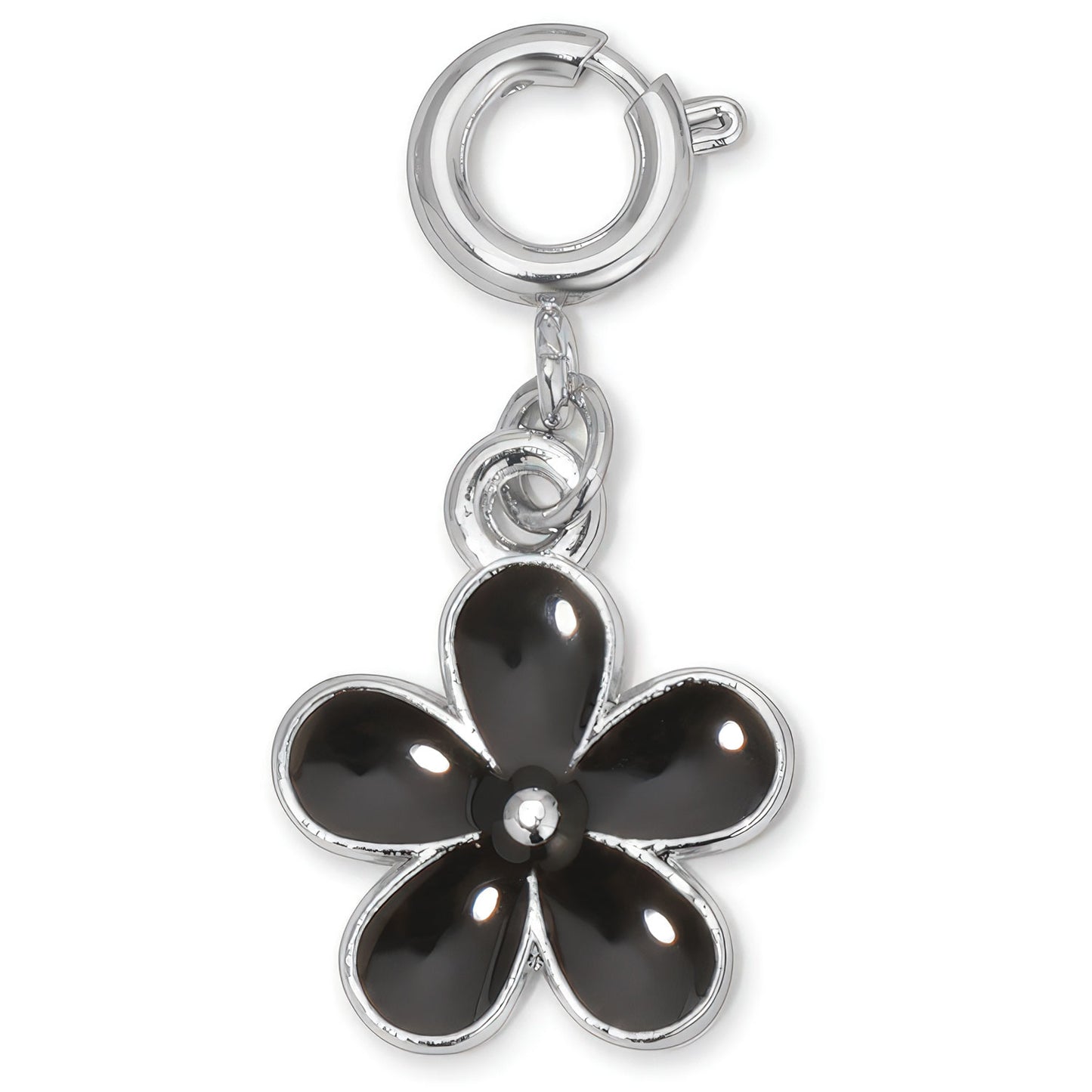 Black Flower Charm