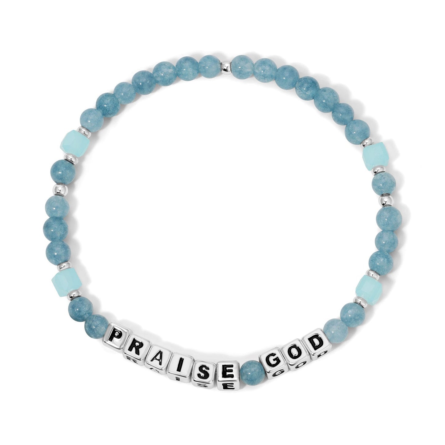PRAISE GOD Colorful Words Bracelet