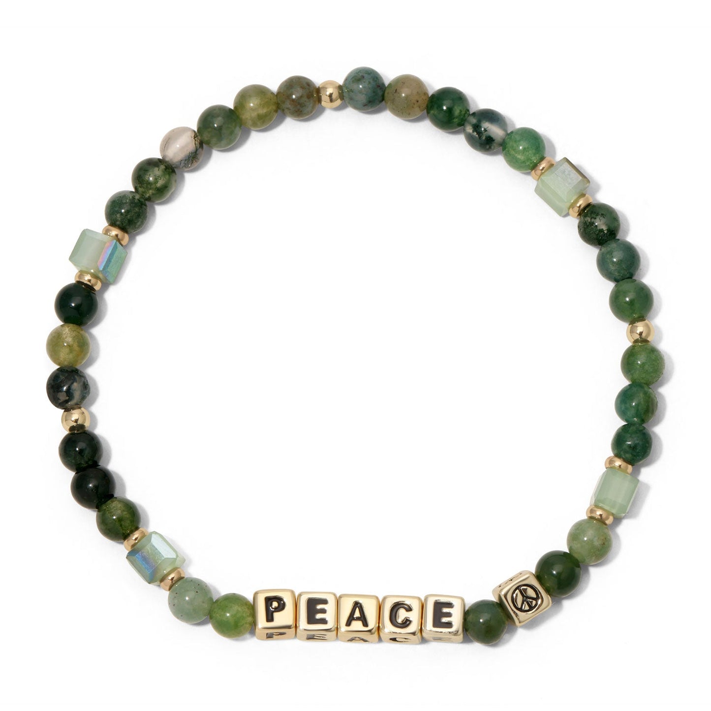 PEACE Colorful Words Bracelet