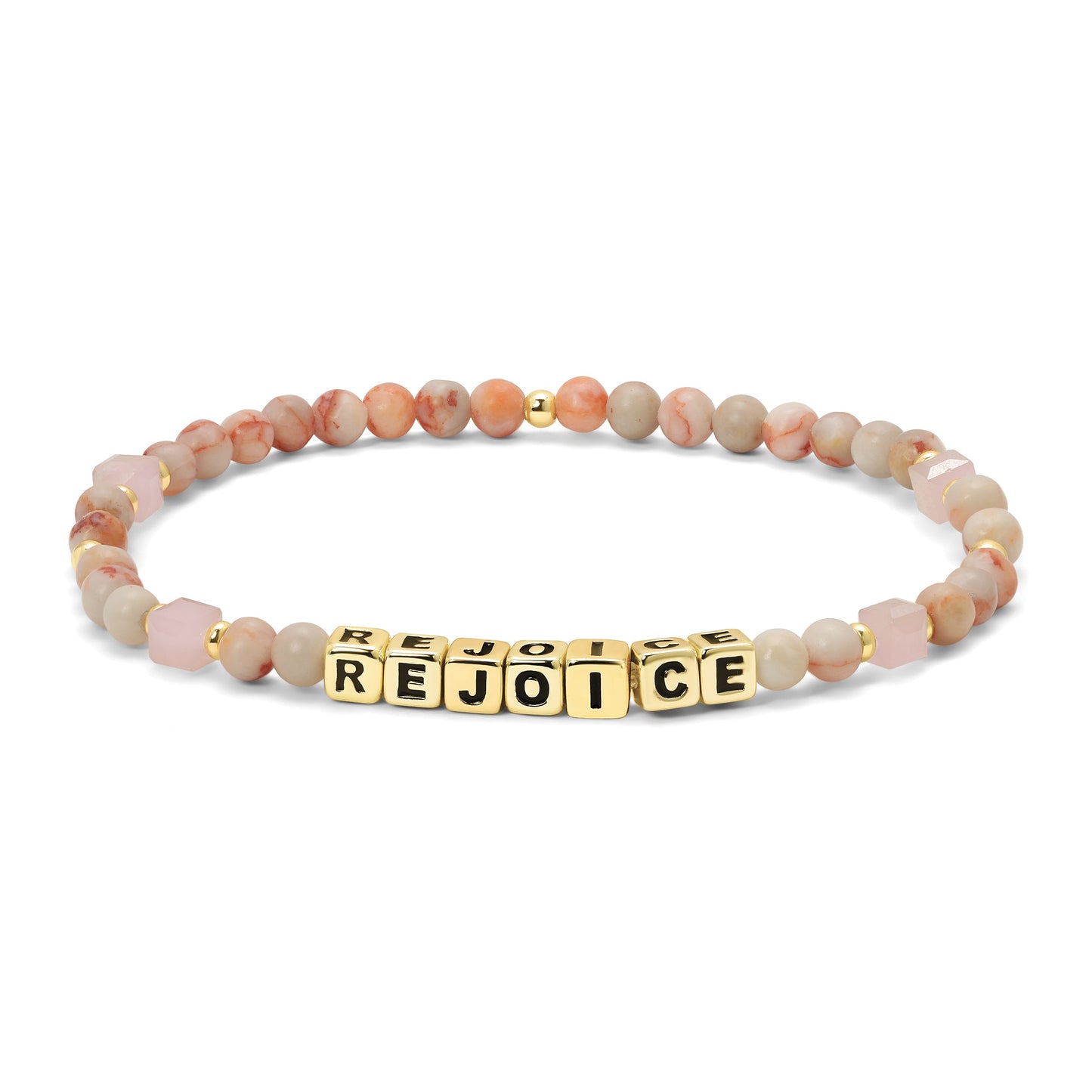 REJOICE Colorful Words Bracelet
