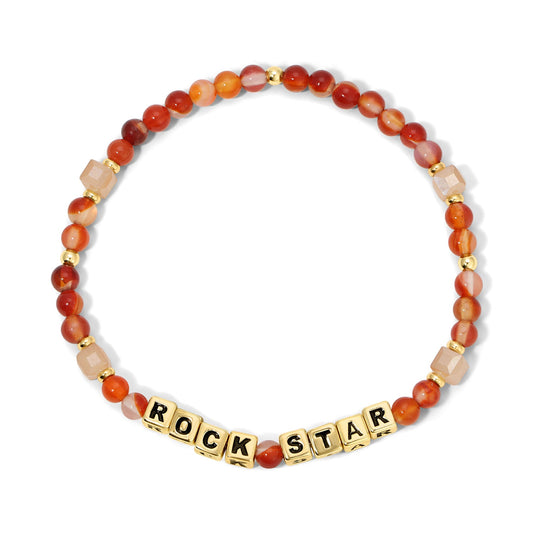 ROCK STAR Colorful Words Bracelet