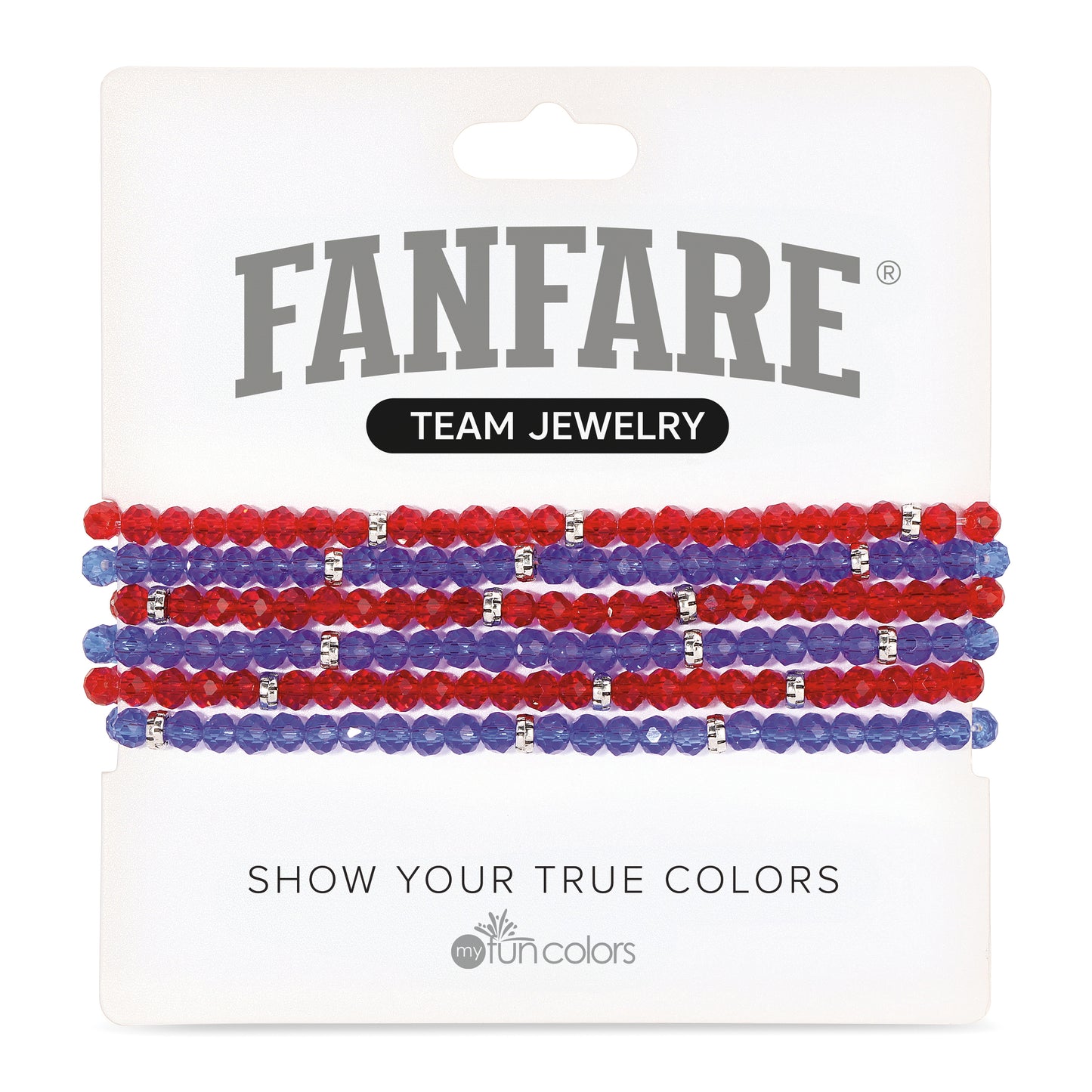 Ruby & Royal Mini-Crystal Team Bracelets