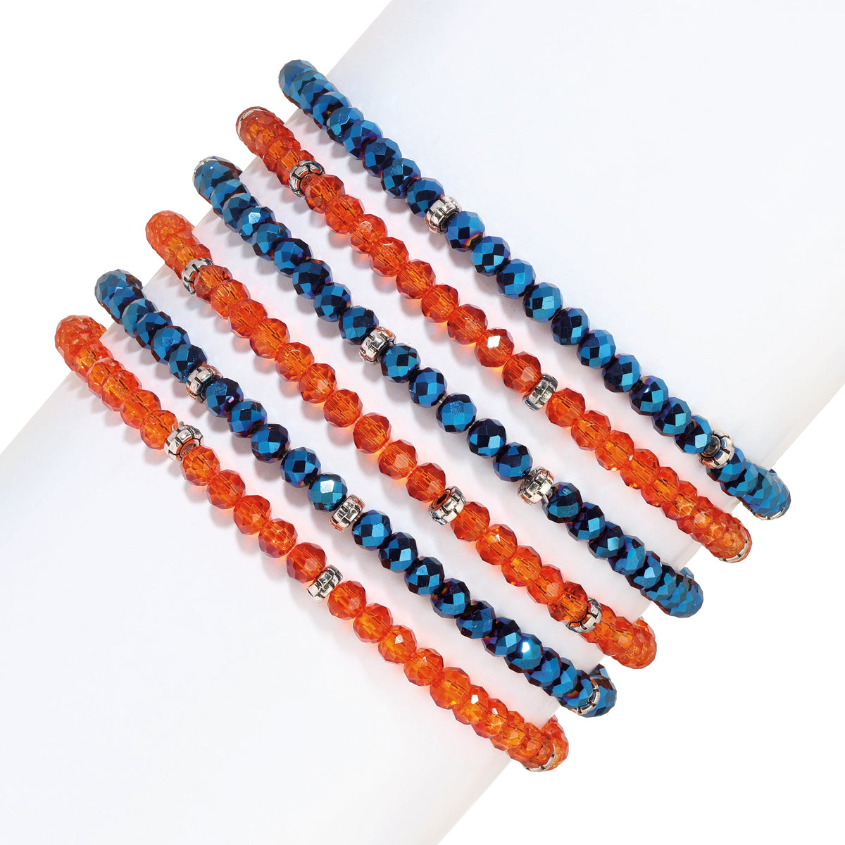 colorful beaded bracelets on display