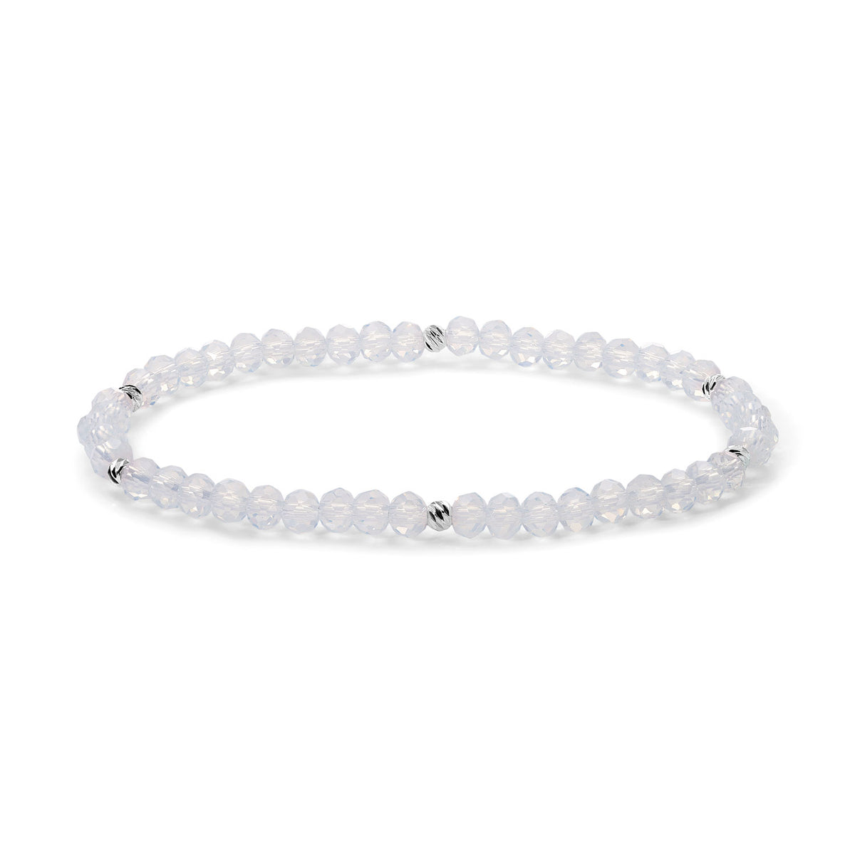 Mini-Crystal Bracelets - Silver Accents