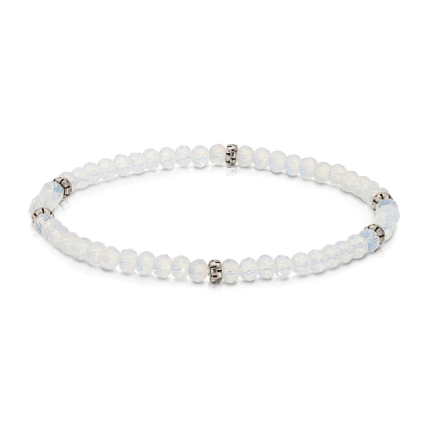 Opal Mini-Crystal Stretch Bracelet