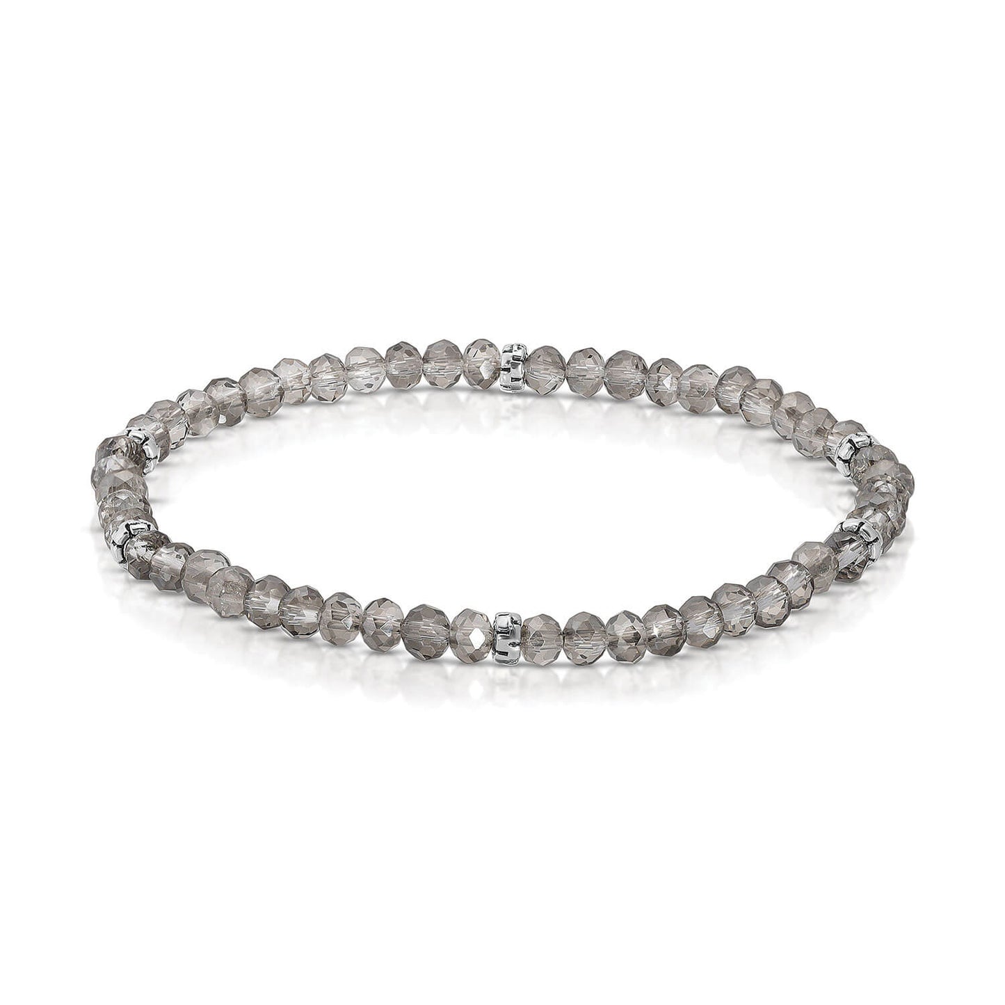 bracelet with clear round beads