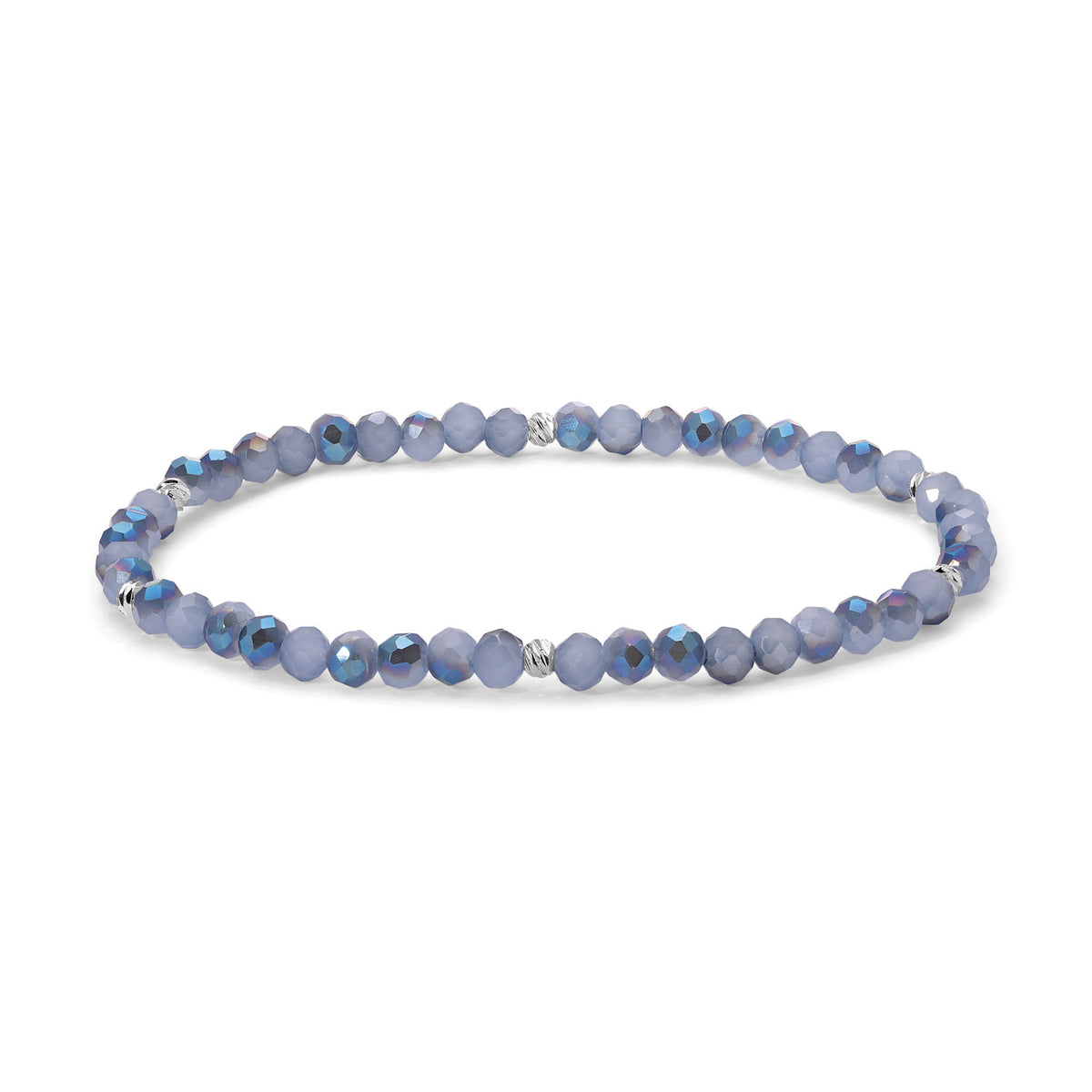 Mini-Crystal Bracelets - Silver Accents
