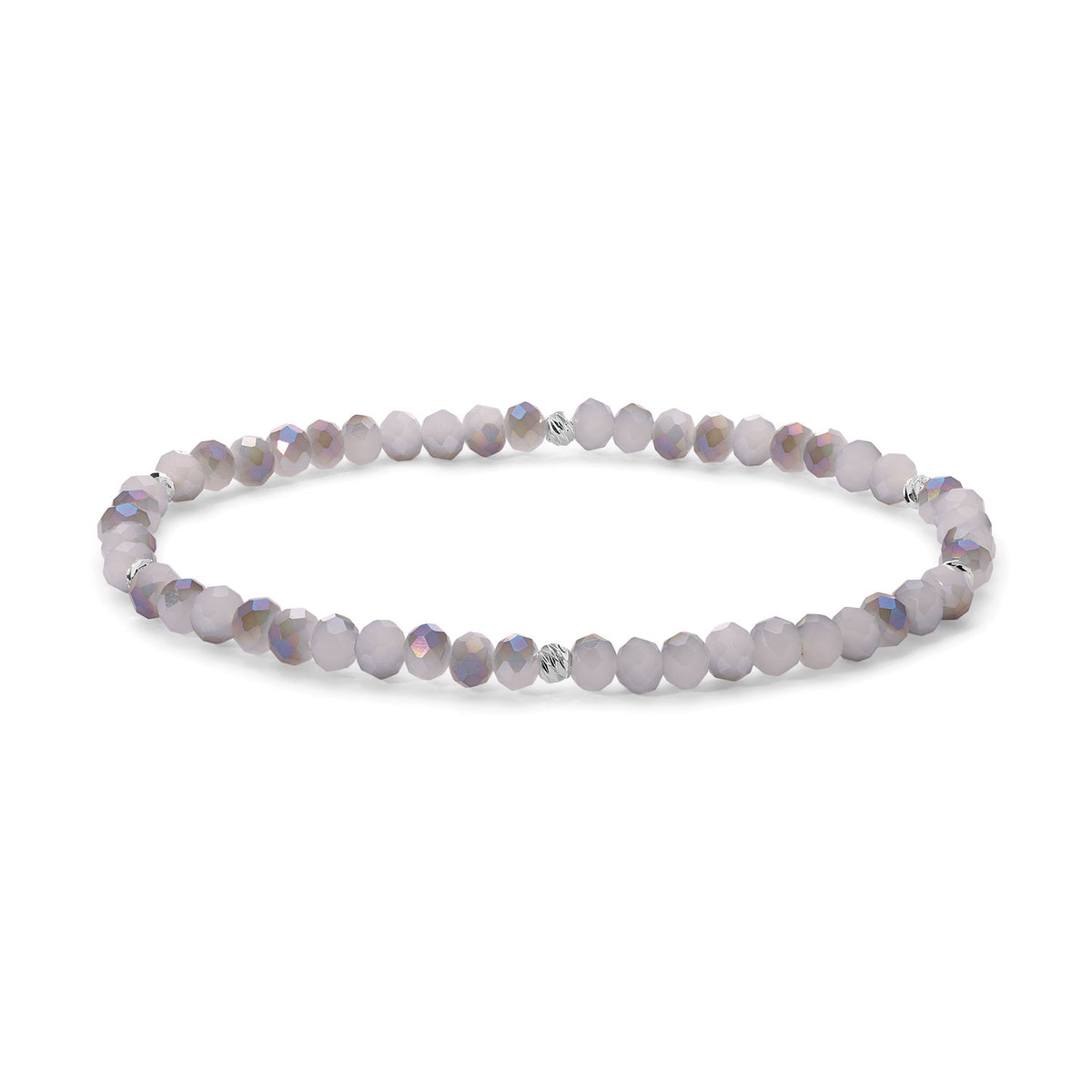 Mini-Crystal Bracelets - Silver Accents