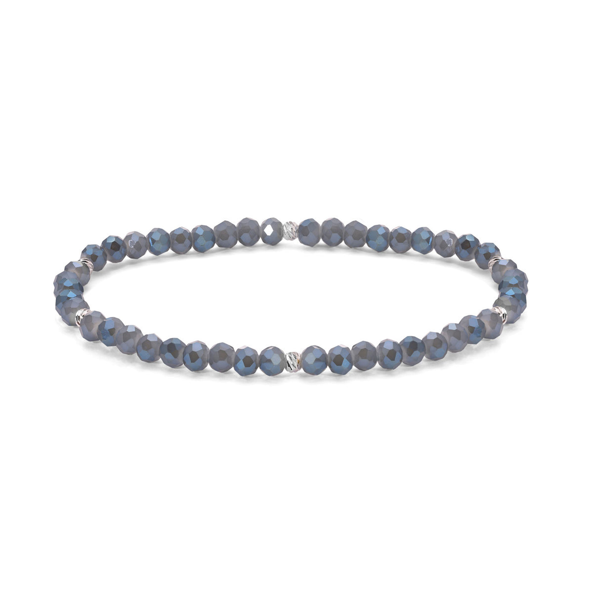 Mini-Crystal Bracelets - Silver Accents
