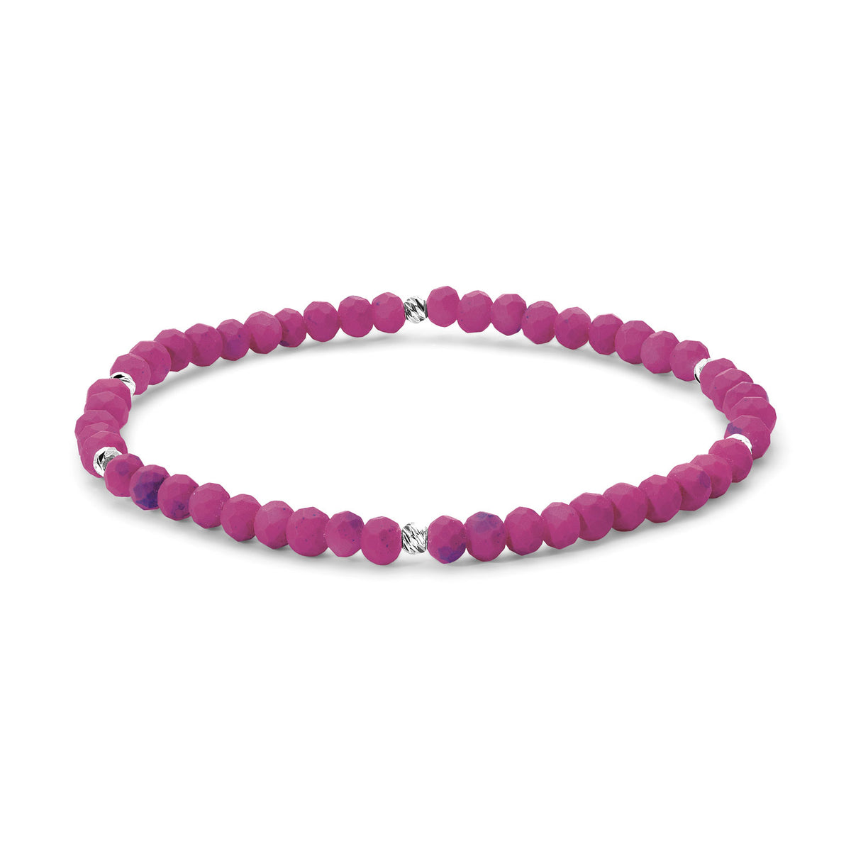 Mini-Crystal Bracelets - Silver Accents