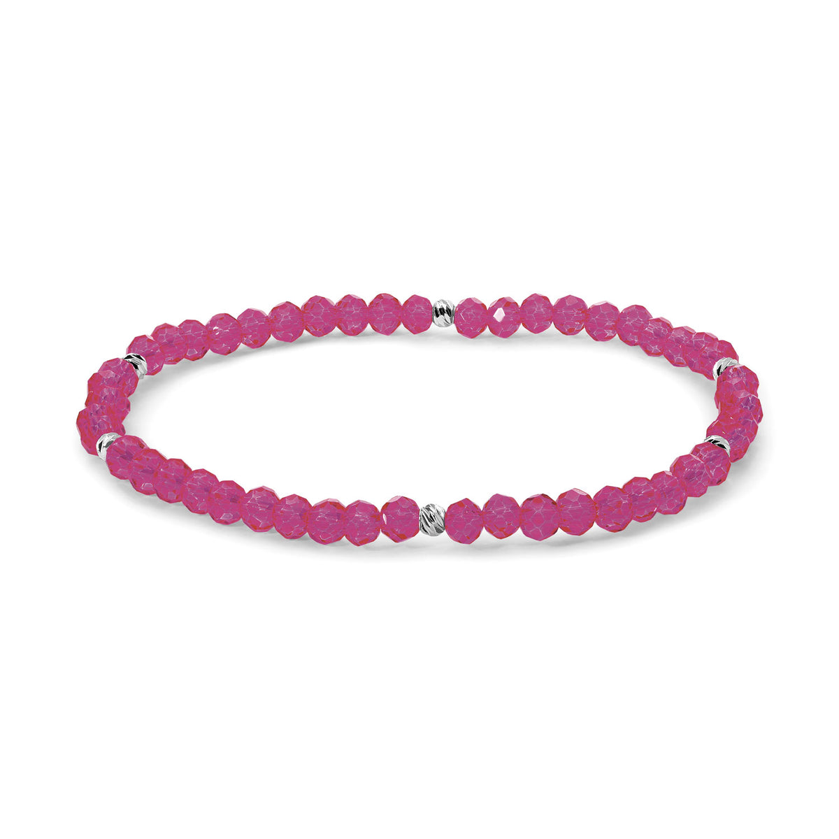 Mini-Crystal Bracelets - Silver Accents
