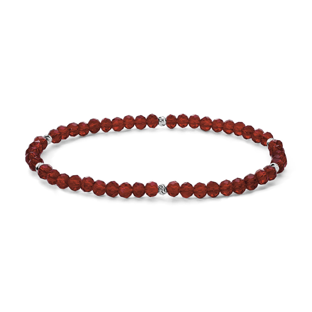 Mini-Crystal Bracelets - Silver Accents