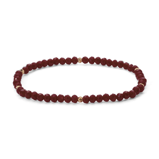 Mini-Crystal Bracelet - Gold Accents