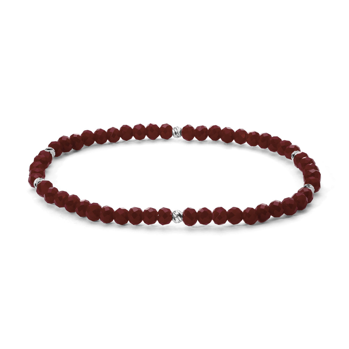 Mini-Crystal Bracelets - Silver Accents