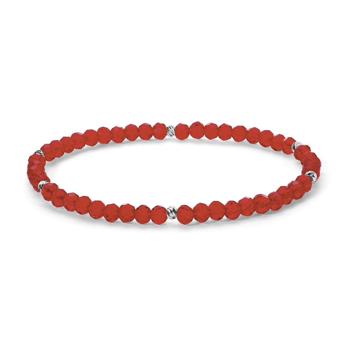 Mini-Crystal Bracelets - Silver Accents