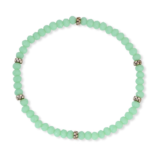 Sea Mist Mini-Crystal Stretch Bracelet