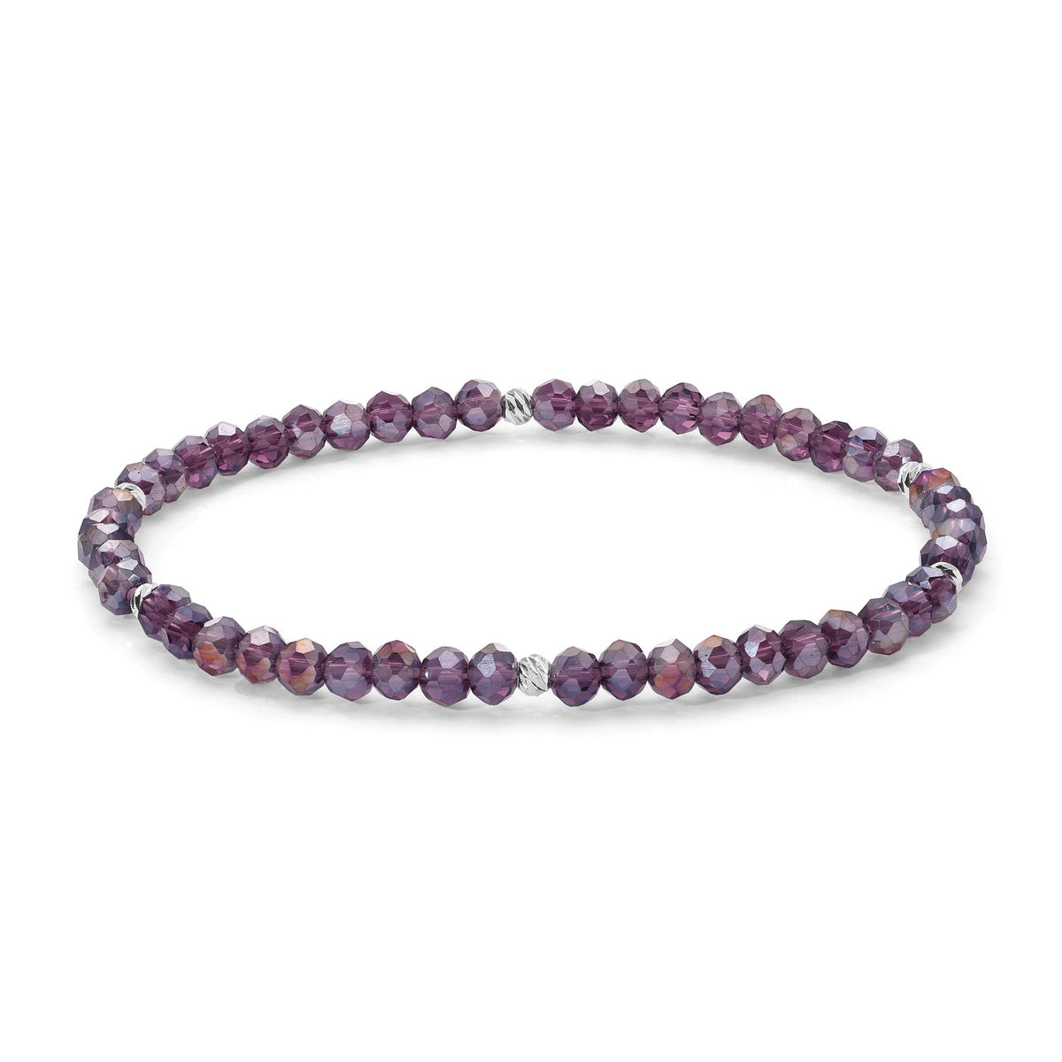 Mini-Crystal Bracelets - Silver Accents