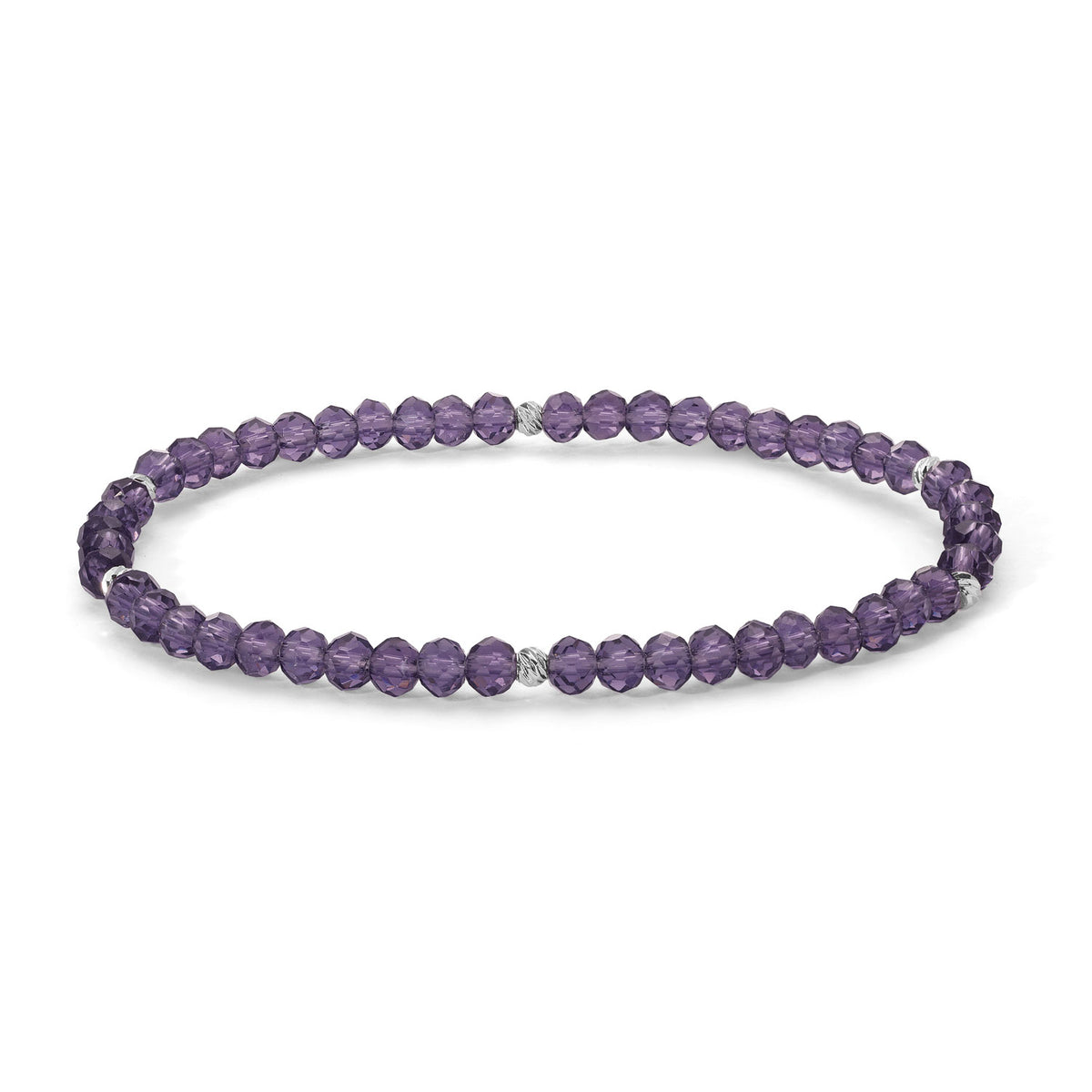 Mini-Crystal Bracelets - Silver Accents