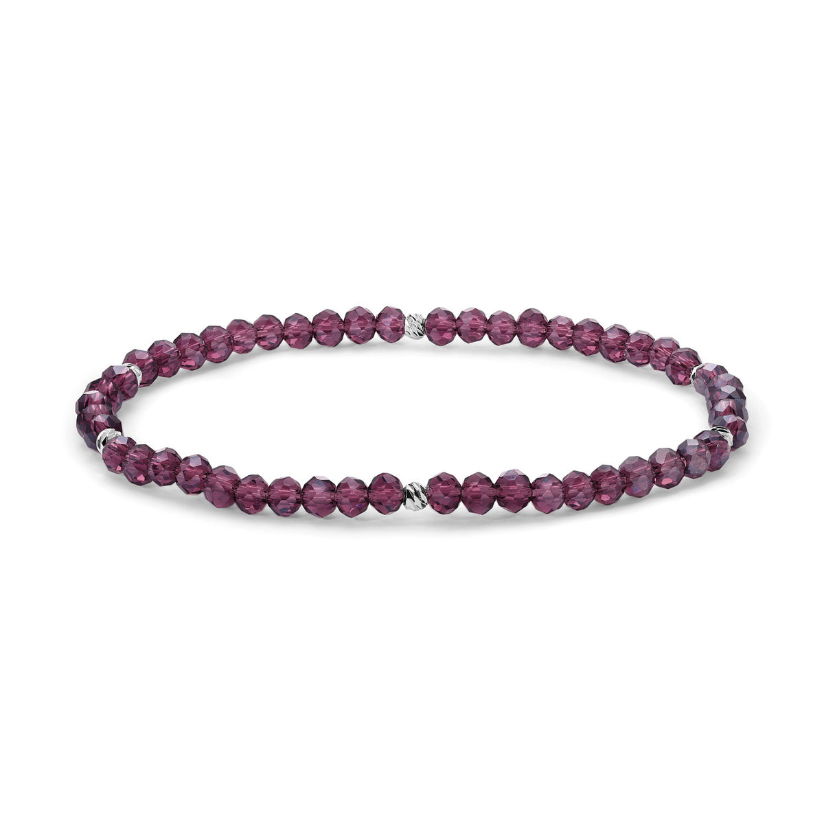 Mini-Crystal Bracelets - Silver Accents
