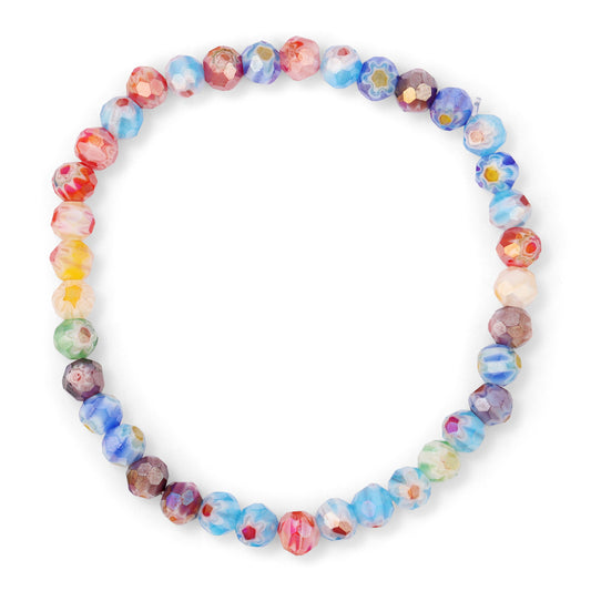colorful glass bead necklace