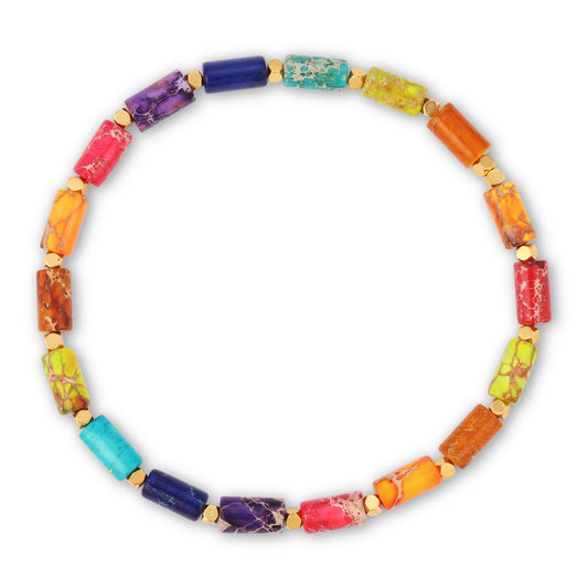 colorful gemstone bracelet