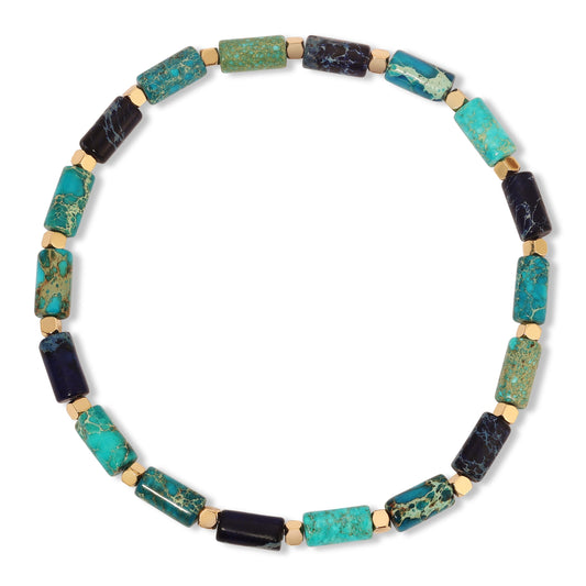 turquoise and gold bracelet