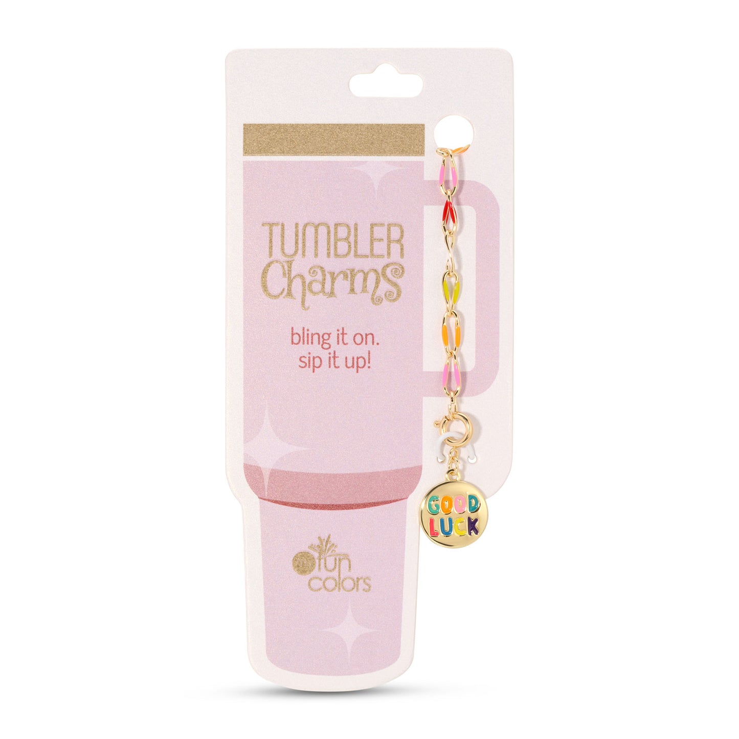 Good Luck Multi-Color Tumbler Charm