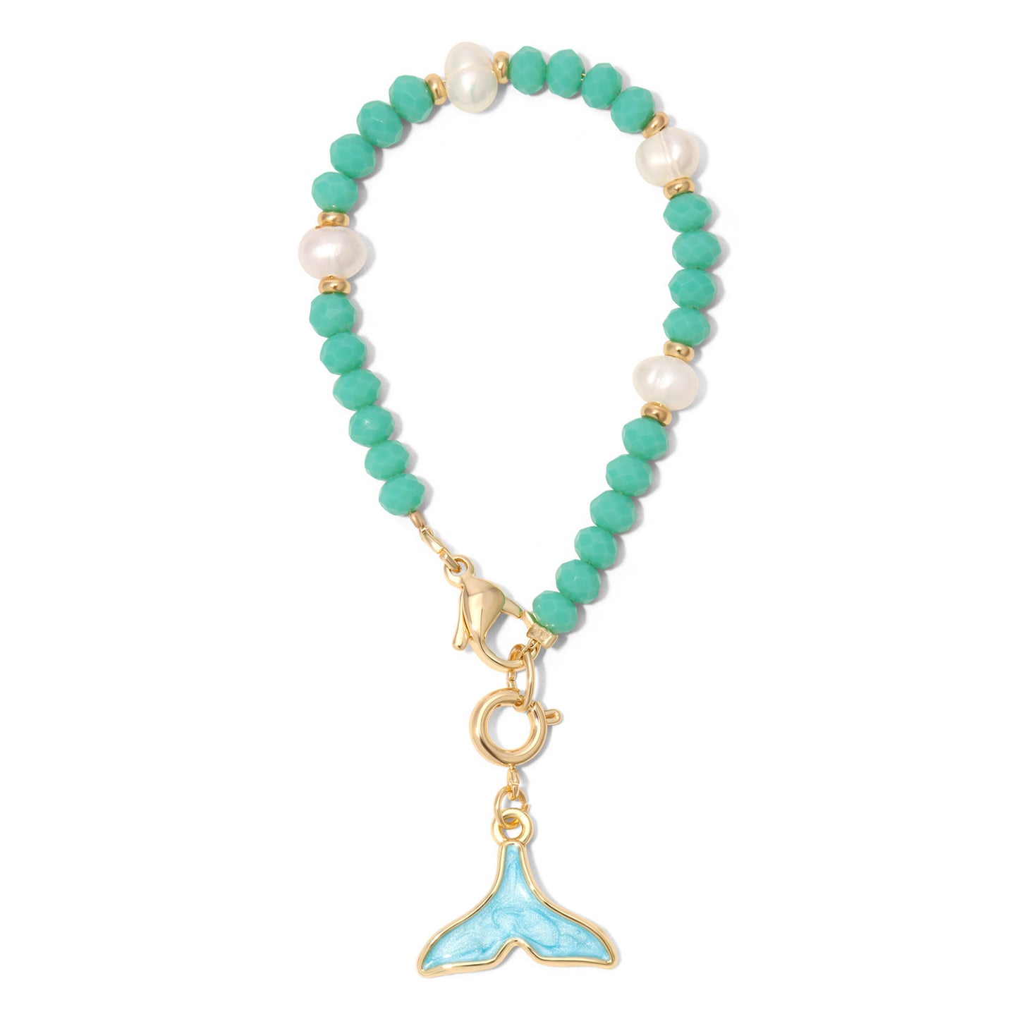 Turquoise Whale Tail Tumbler Charm