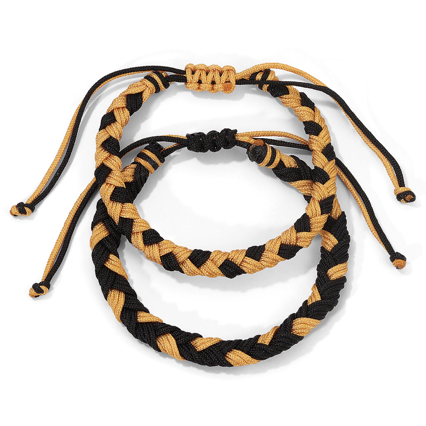 Black & Gold Braided Team Bracelets