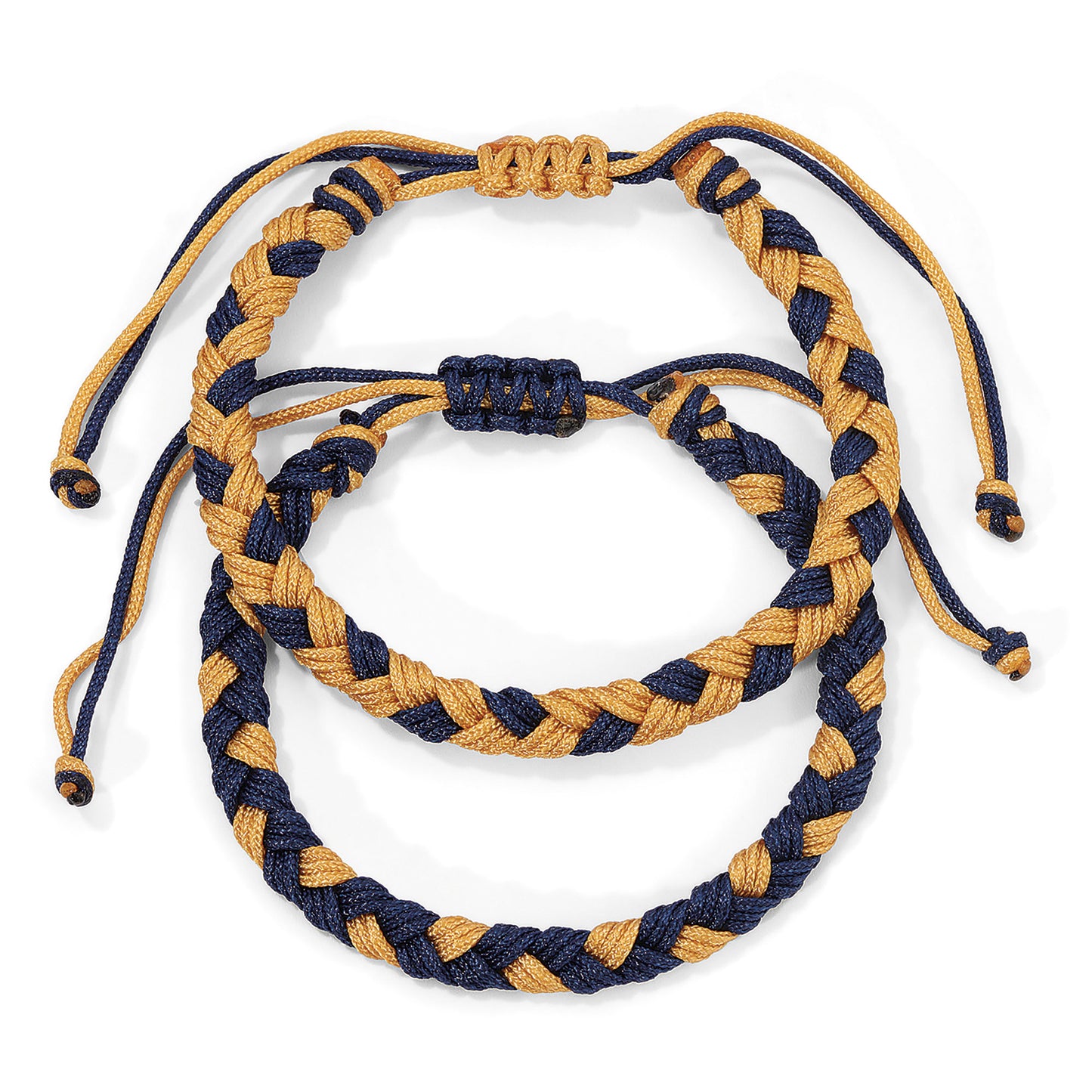 Navy & Gold Braided Team Bracelets