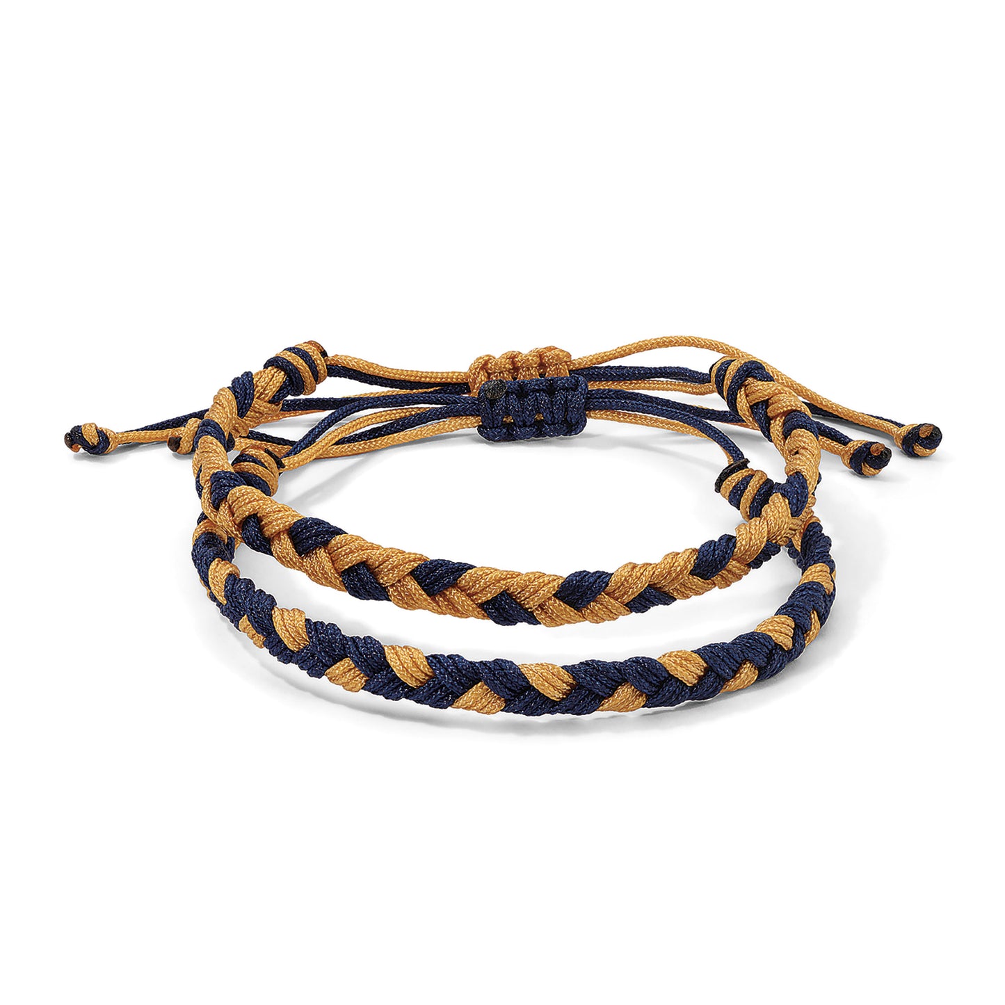 Navy & Gold Braided Team Bracelets
