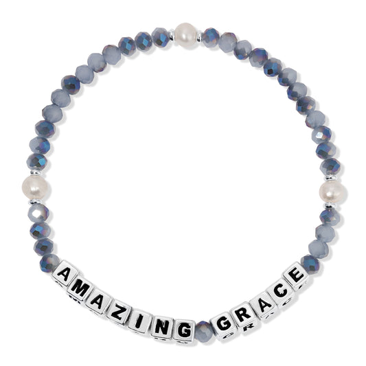 amazing grace bracelet with beaded design