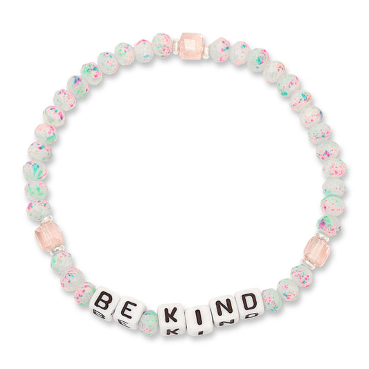 be kind beaded bracelet with colorful beads