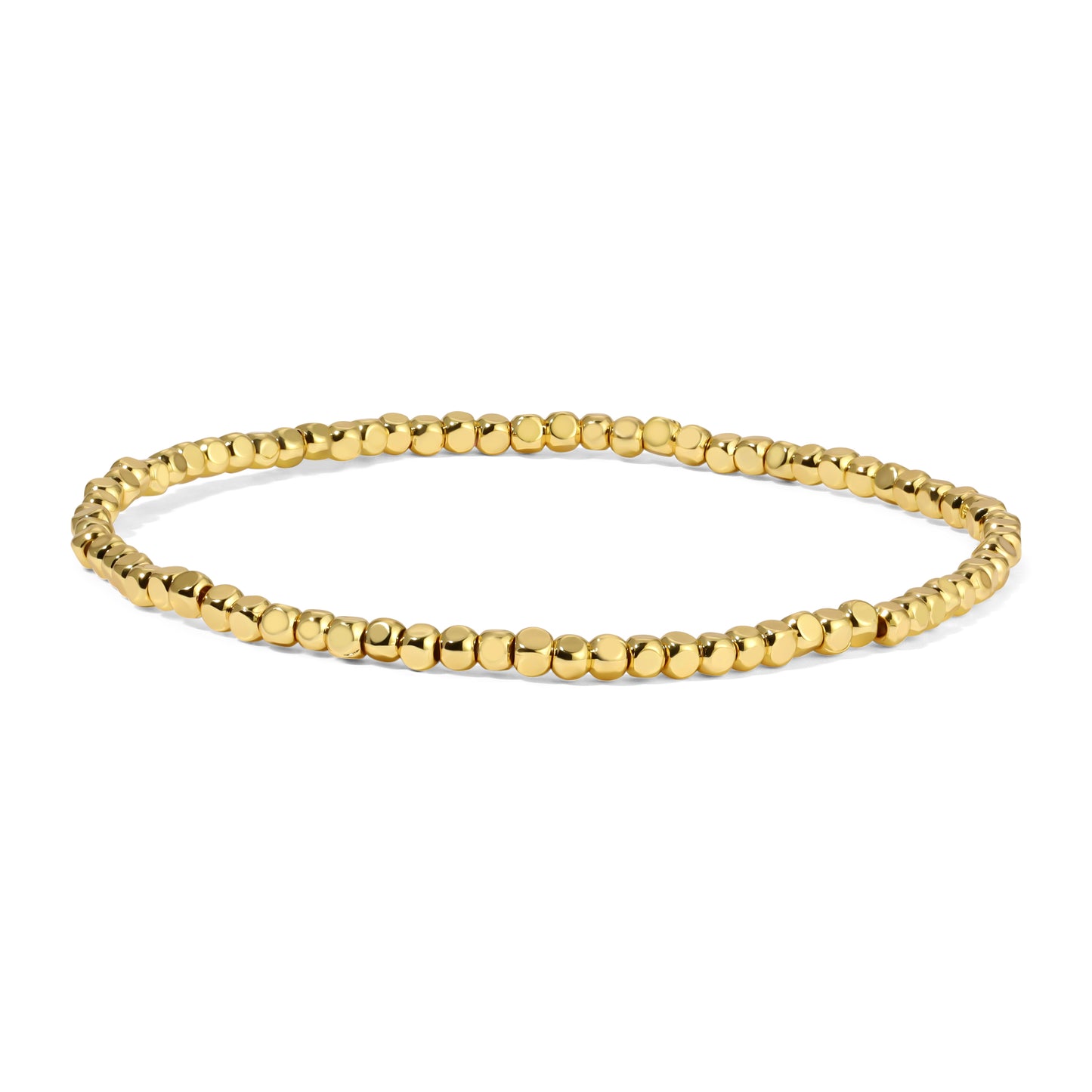 Fashion Fortunes 2.5mm Gold Cube Bracelet