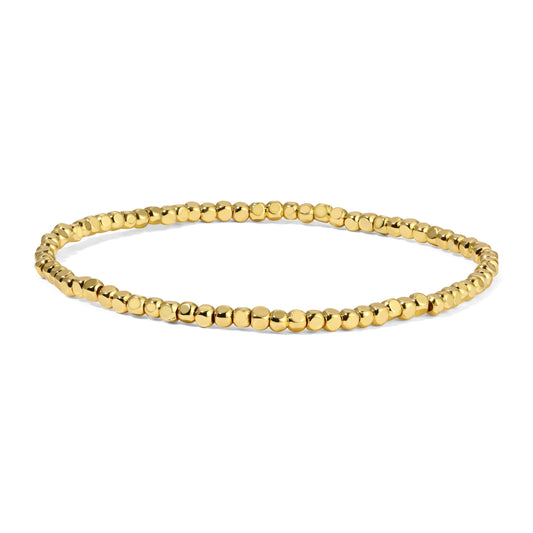 gold beaded bracelet
