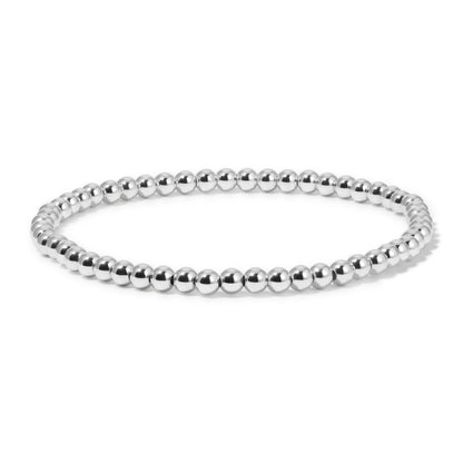 Fashion Fortunes 4mm Silver Bead Round Bracelet